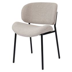 Стул Embrace, букле, серо-бежевый