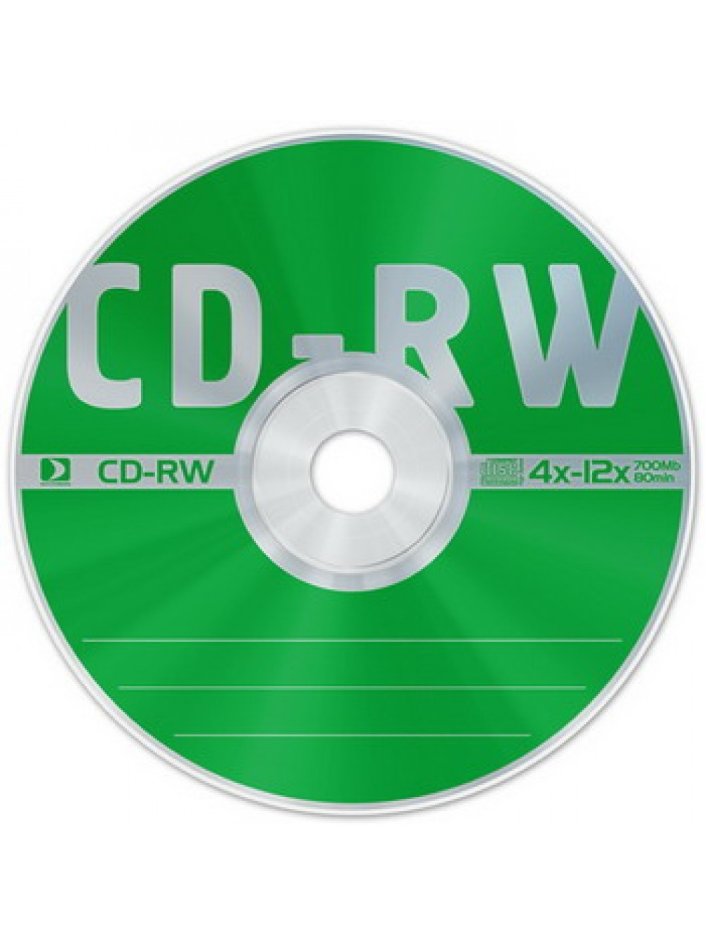 Компакт Диск DATA-стандарт CD-RW 12х упаковка пластик Slim