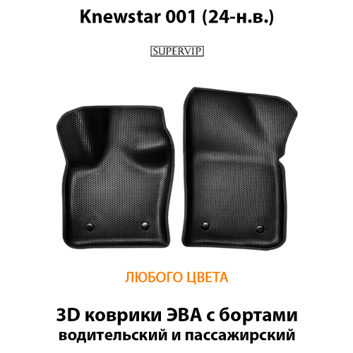 Передние автомобильные коврики ЭВА с бортами для Knewstar 001 (24-н.в.)