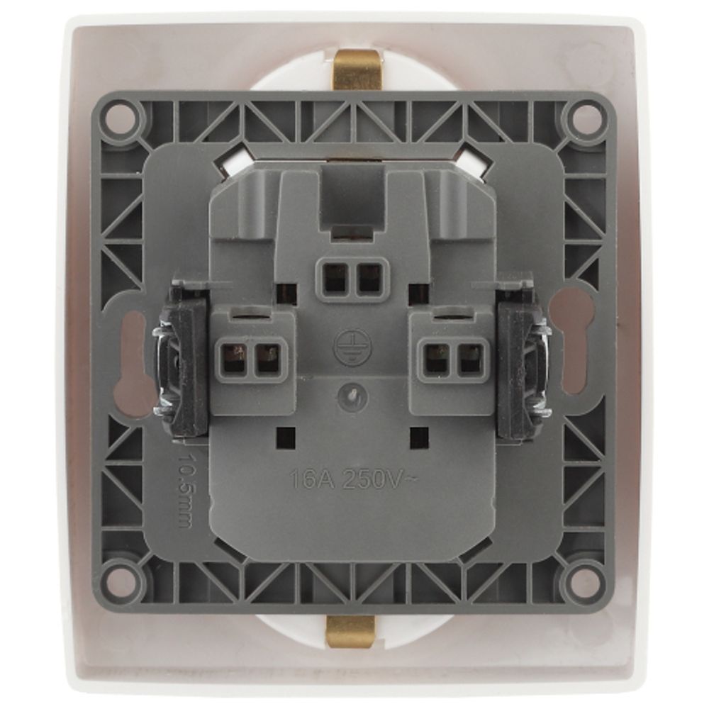 12-2104-01 ЭРА Розетка 2X2P+E Schuko со шторками, 16A-250В, IP20, Эра12, белый