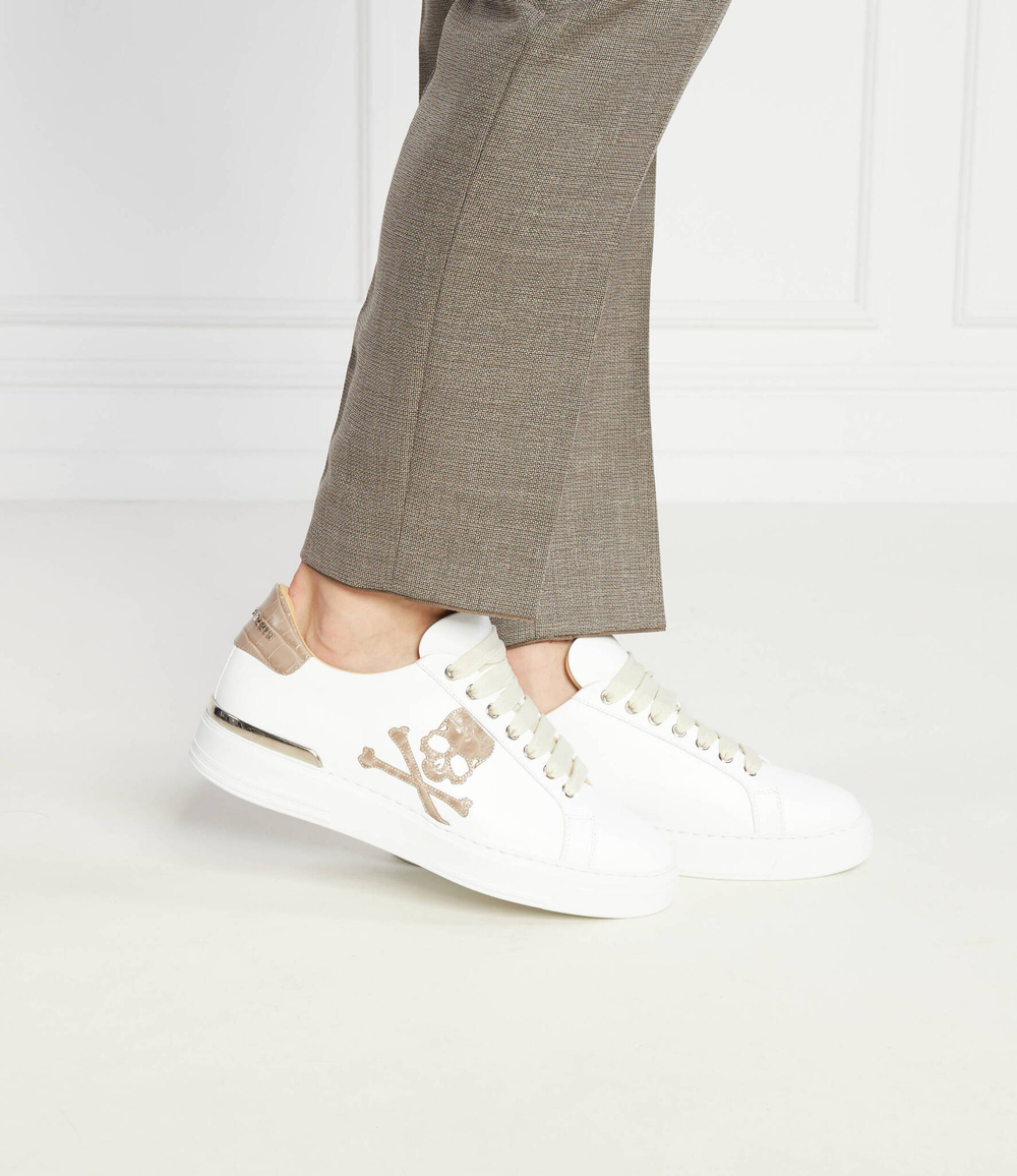 Кожаные кроссовки Philipp Plein - белый(USC0501 PLE075N)