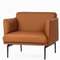 Кресло Bisq, коричневвая кожа