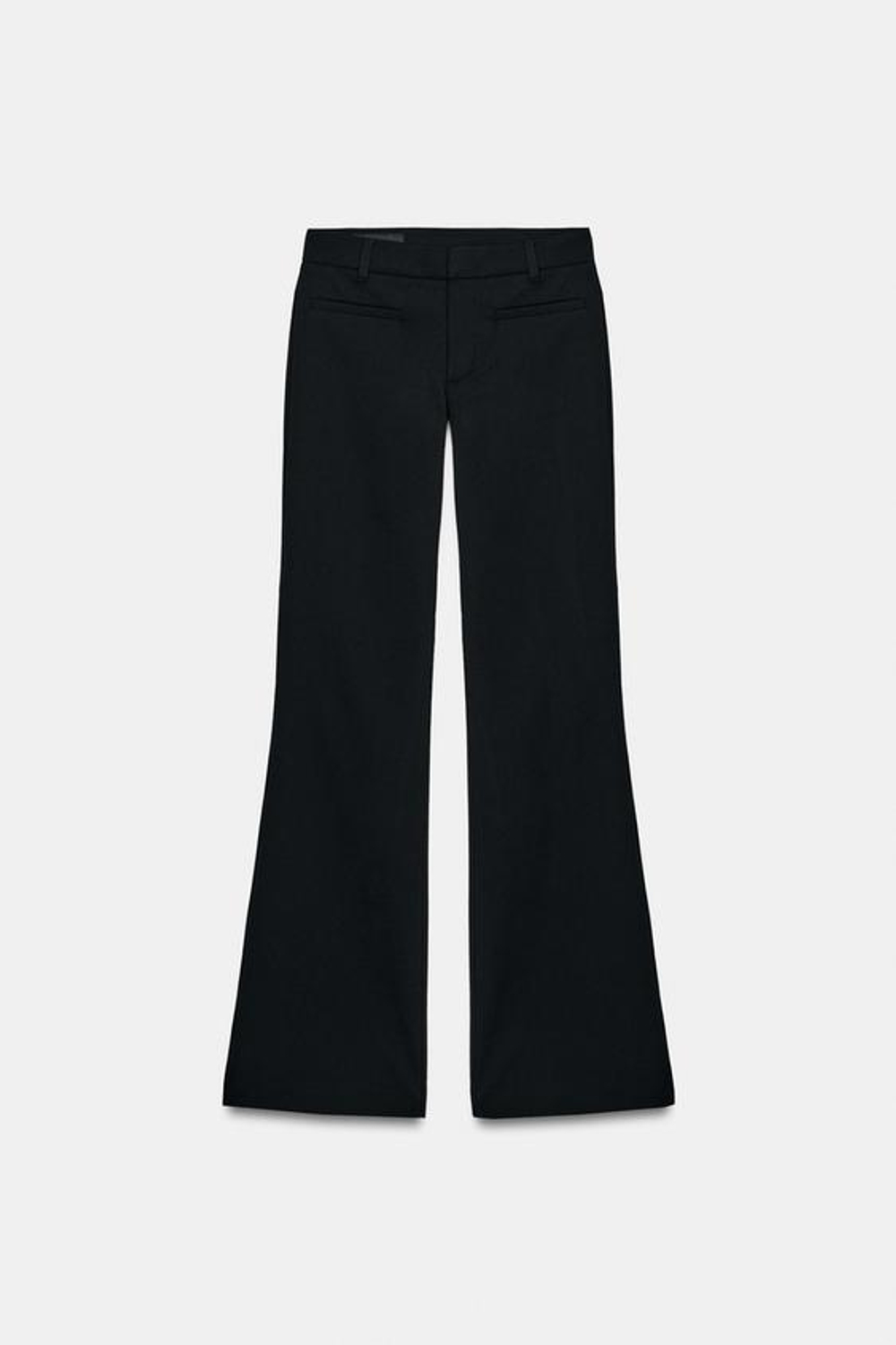 ZARA БРЮКИ FLARE, ЧЕРНЫЙ