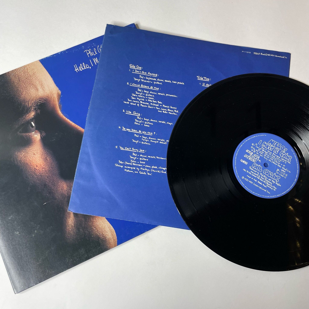 Винтажная виниловая пластинка LP Phil Collins Hello, I Must Be Going (Japan 1982) (No Obi) Like China