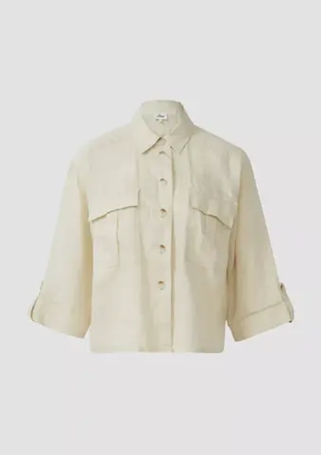 Льняная рубашка с широкими рукавами 3/4 s.Oliver