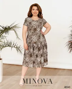 Платье 436-леопард Minova