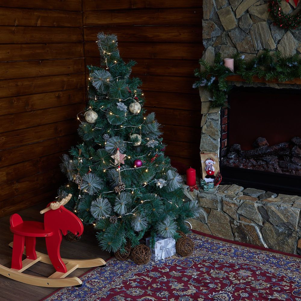 ULD-S2500-225-STK WARM WHITE IP20 Гирлянда светодиодная. 25м. Соединяемая. 225 светодиодов. Теплый белый свет. Провод прозрачный. ТМ Uniel