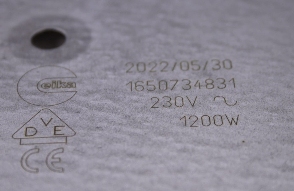 Электроконфорка EIKA для электроплиты Bosch/Бош 1650734831/5380123 1200W