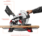 ЗУБР ЗПТ-255-1800 ЛМ2 пила торцовочная, d 255 х 30 мм, 1600 Вт