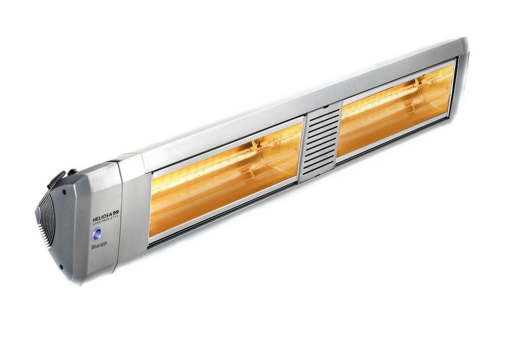 Уличный электрический обогреватель Heliosa 99.2 c Bluetooth® и пультом 4000 Вт