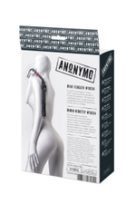 Черно-красный флоггер Anonymo - 45 см. (Цвет: черный с красным)