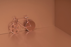 Нож для пиццы из нержавеющей стали the fixie, медный
