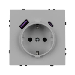 Механизм розетки с USB зарядкой SCT-NOBE-MUAC-SFPL-IS (230V, 16A) (Arlight, -) 059445