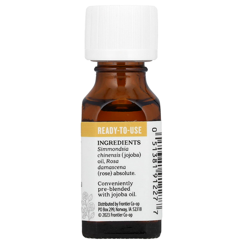 Aura Cacia, Чистое эфирное масло в масле жожоба, абсолют розы, 15 мл (0,5 жидк. унц.)