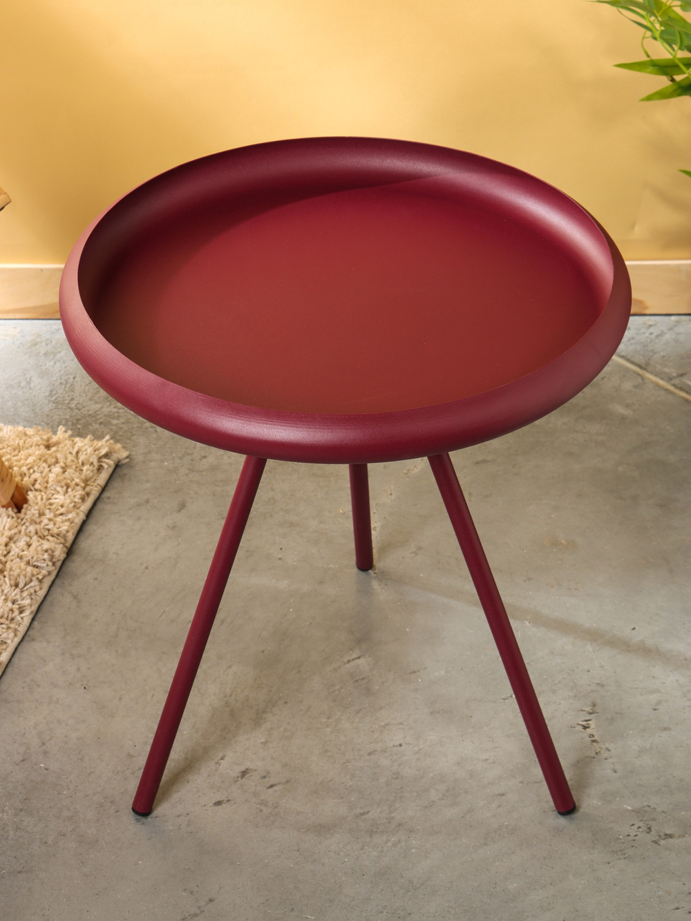 Столик кофейный текстурный "Баклажановый" 50х50х55 см