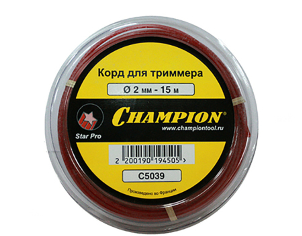 Леска CHAMPION Star Pro 2,0*15 м (звезда)   C5039