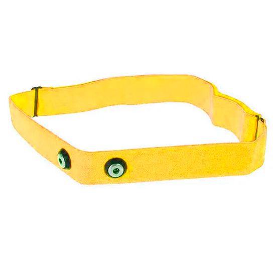 Сменный ремешок с электродами для монитора сердечного ритма, кардиодатчика HRM для Garmin, Polar, Wahoo, 45 мм (Желтый)