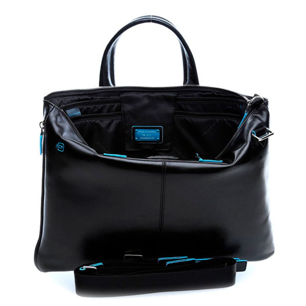 Сумка Piquadro Blue Square черная кожа (CA4021B2/N) 4