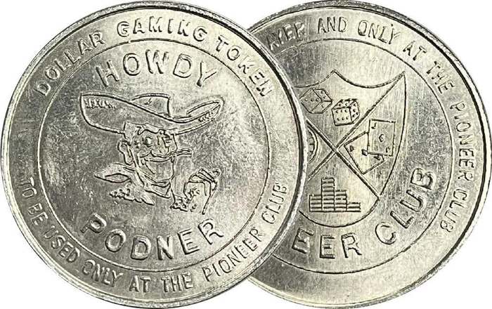 Pioneer Club Casino $1 Token