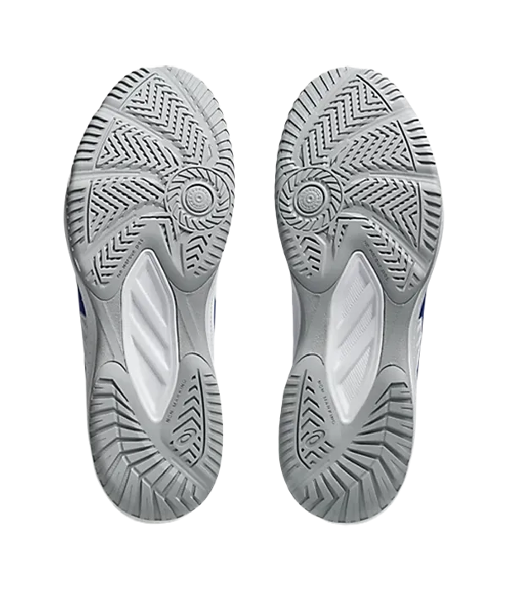 Asics Court Slide 4 Белый-Темный кобальт 2025 Кроссовки