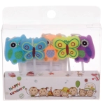 Свечи для торта «Бабочка» (набор 5 шт) 8 см