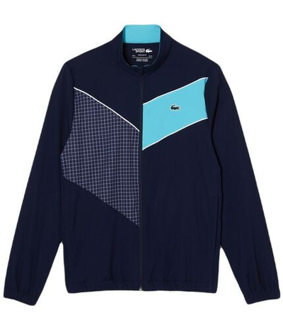Мужской теннисный костюм Lacoste Stretch Fabric Tennis Sweatsuit - navy blue/blue/white