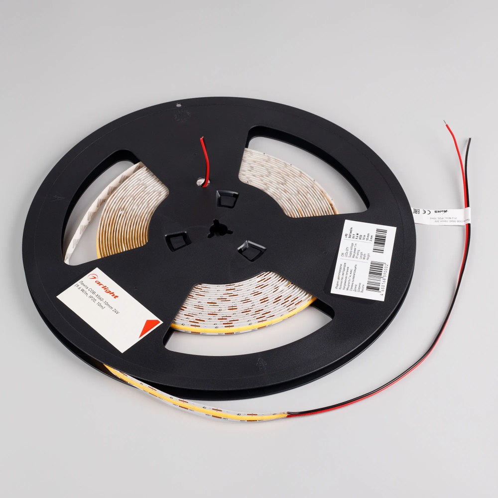 Светодиодная лента COB-X560-10mm 24V Day4000 (9.6 W/m, IP20, 10m) (Arlight, 5 лет) 049059