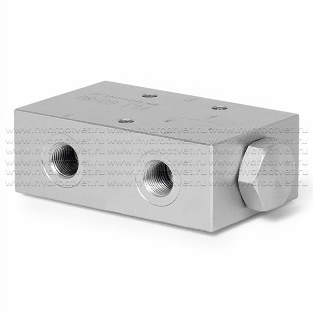 FLJ60-80 - Делитель потока дроссельный, G1/2-G3/8-G3/8, 60 - 80 л/мин, 350 бар