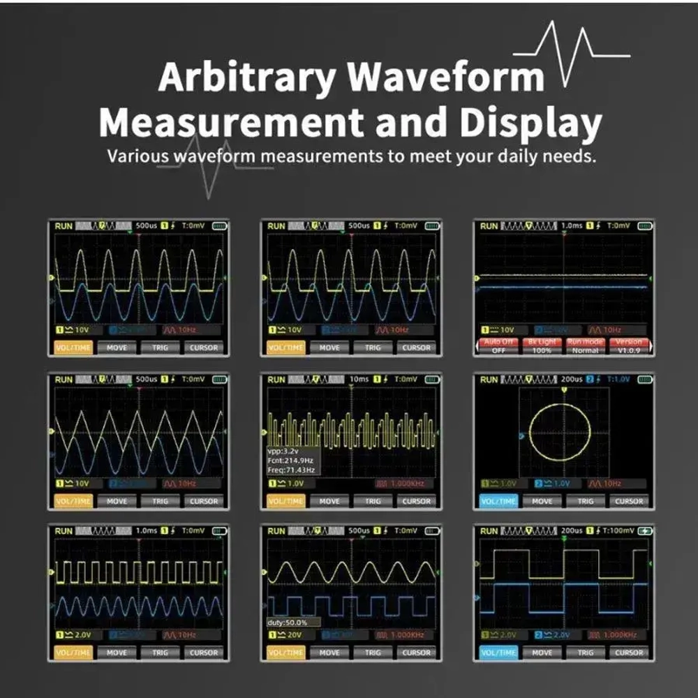 Осциллограф ZT-703S ZOYI русское меню 2-х канальный полоса 50МГц, генератор, мультиметр
