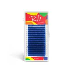 Ресницы цветные Rili Sweety Blue MIX 16 линий
