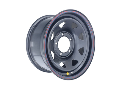 Диск усиленный УАЗ стальной черный 5x139,7 8xR16 d110 ET+15 (треугольник мелкий) 1680-53910BL+15A17X