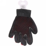 Расческа - перчатка для собак и кошек «ЛАПКИ и ЦАРАПКИ», на липучке, цвет красный, 23см (подвес)