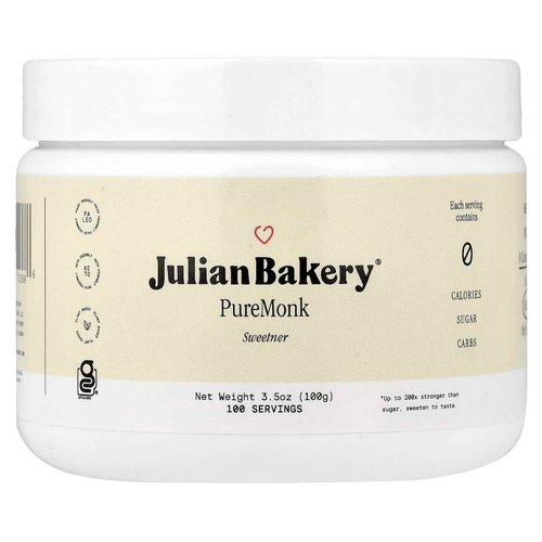 Julian Bakery, PureMonk подсластитель, 100 г (3,5 унции)
