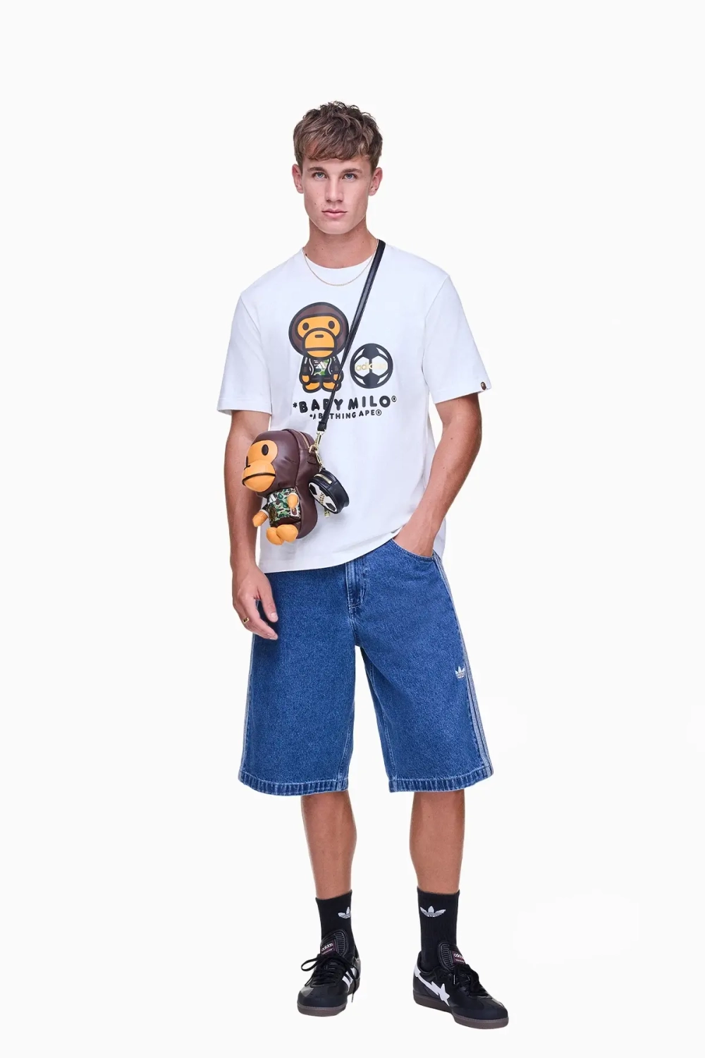 Футболка adidas x BAPE MILO Tee - белый