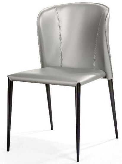 Стул Albert, серая кожа 