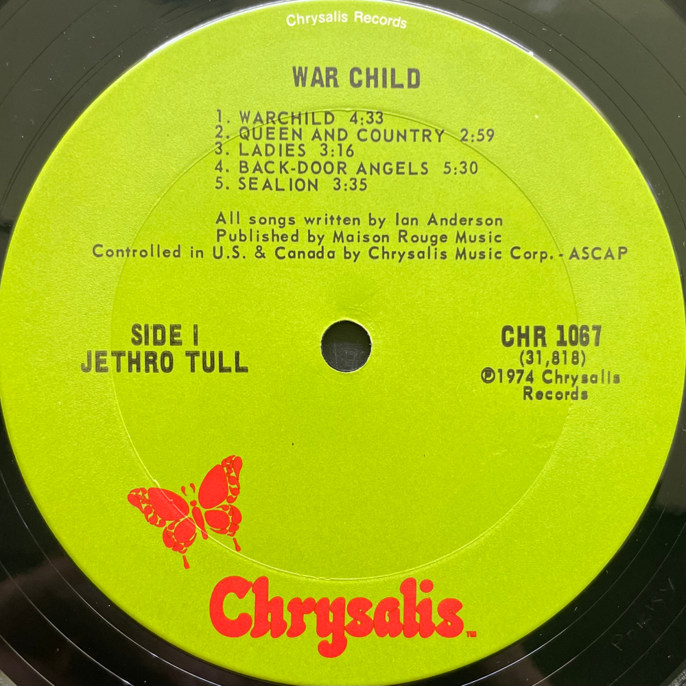 Jethro Tull ‎– War Child (США 1974г.)