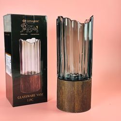 Lenardi 200-144 Декоративная ваза для цветов 30,5см в под.уп.(х6)Стекло