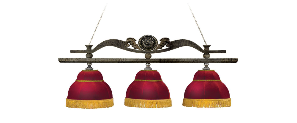 Лампа "Лео II" 3 плафона - клен