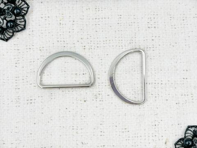Полукольцо металлическое, ш. 4 см, никель
