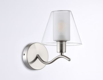 Настенный светильник 1*Е14 LH57085 SN/FR никель/белый матовый High Light Modern Ambrella