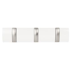 Вешалка настенная Flip, 30,5 см, белая, 3 крючка