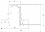 Соединитель угловой L-образный для треков встраиваемых Elektrostandard Slim Magnetic a067508
