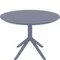 Пластиковый стол Sky Ø105 см, серый | Siesta Contract | Турция