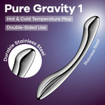 Металлический фаллоимитатор Satisfyer Pure Gravity 1 (22*3,4)