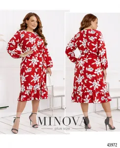 Платье 2232-красный Minova