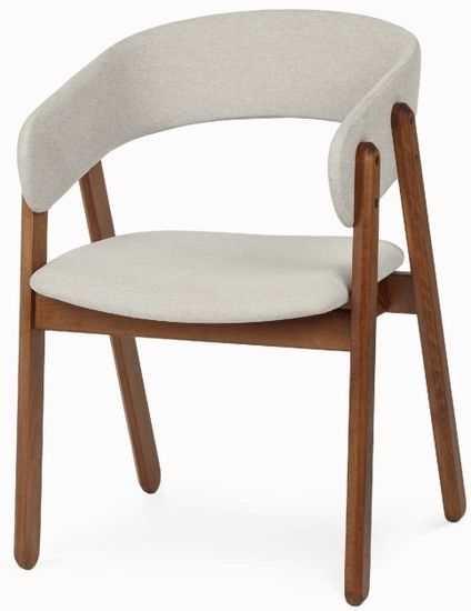 Стул Devlin Soft дерево и бежевая ткань 