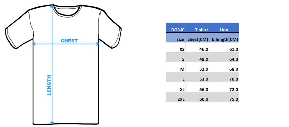Donic T-shirt Lion black/cyan