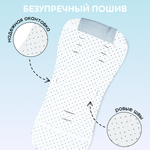 Матрасик в коляску модель КМ1 BG 169-4 зеленый принт