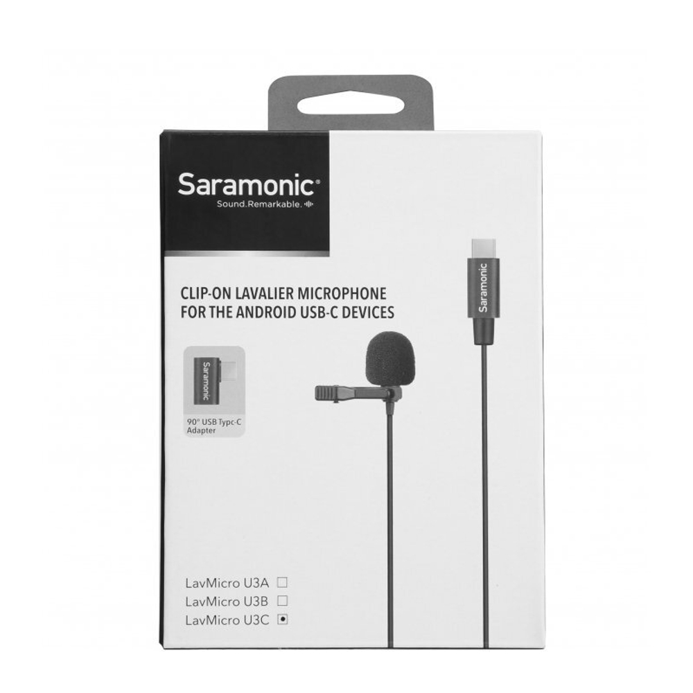 Микрофон Saramonic LavMicro U3C двойной петличный с кабелем 6м, разъем Type-C
