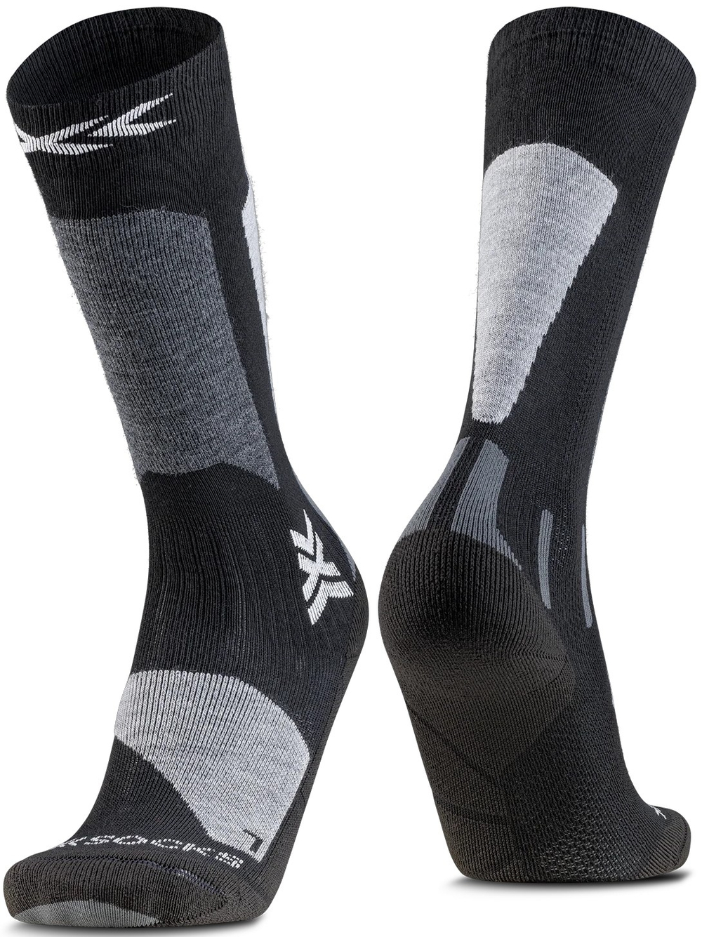 X-SOCKS Носки юниорские XS-WYDDW24J-B121 SKI DISCOVER OTC JR ( X BLACK/LIGHT GREY)